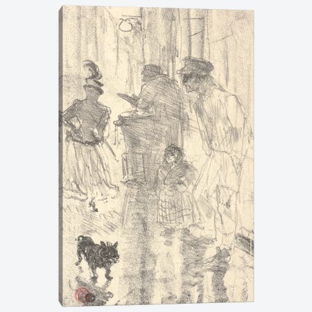 Visage Canvas Print #BMN12613} by Henri de Toulouse-Lautrec Canvas Print