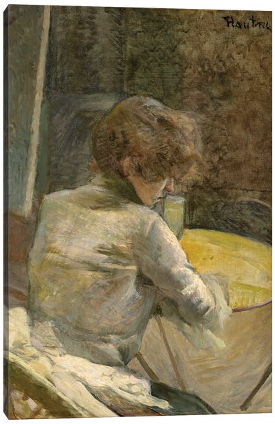 Waiting, C.1887 Canvas Art Print - Henri de Toulouse Lautrec