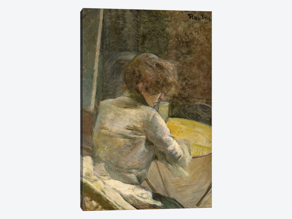 Waiting, C.1887 by Henri de Toulouse-Lautrec 1-piece Canvas Art Print