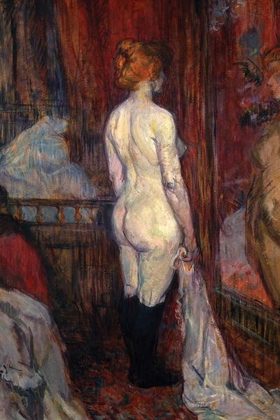 People: Woman Before A Mirror, 1897 by Henri de Toulouse-Lautrec