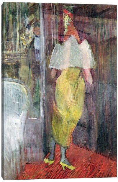 Woman Entering A Box At The Theatre, 1894 Canvas Art Print - Henri de Toulouse Lautrec