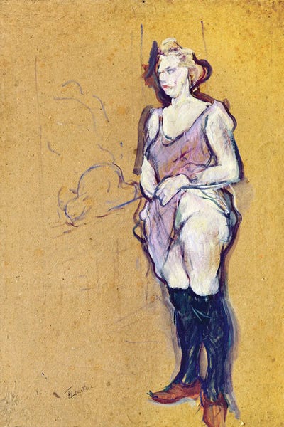 Henri de Toulouse-Lautrec: Woman Holding Her Dress Or Woman In A Brothel, 1894 by Henri de Toulouse-Lautrec