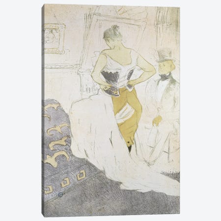 Woman In A Corset, From Elles; Femme En Corset, From Elles, 1896 Canvas Print #BMN12633} by Henri de Toulouse-Lautrec Canvas Print