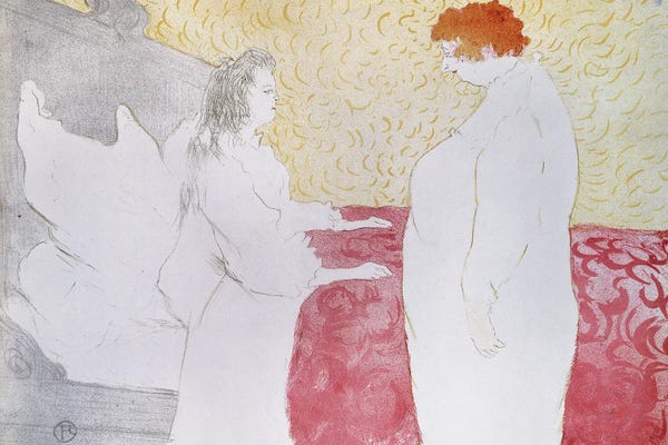 Woman In Bed, Profile - The Little Lever, From Elles, 1896