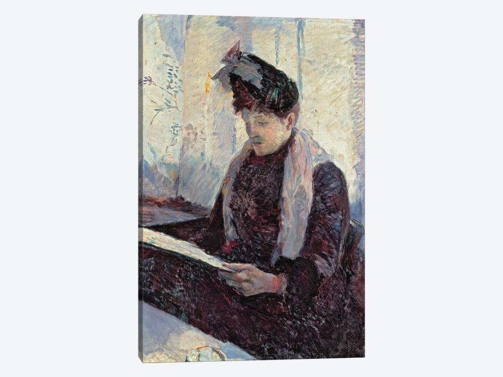 Woman In Cafe by Henri de Toulouse-Lautrec 1-piece Art Print