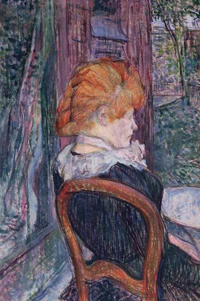 Henri de Toulouse-Lautrec: Woman Seated In A Garden, 1890 by Henri de Toulouse-Lautrec
