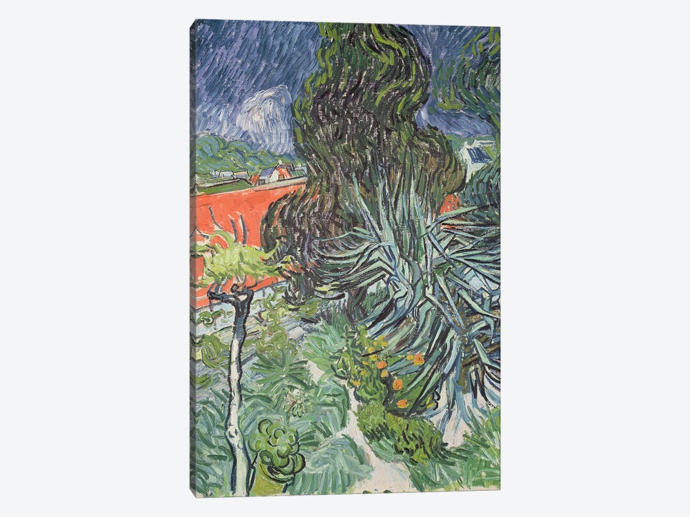 The Garden of Doctor Gachet at Auvers-sur-Oise, 1890  by Vincent van Gogh 1-piece Canvas Wall Art