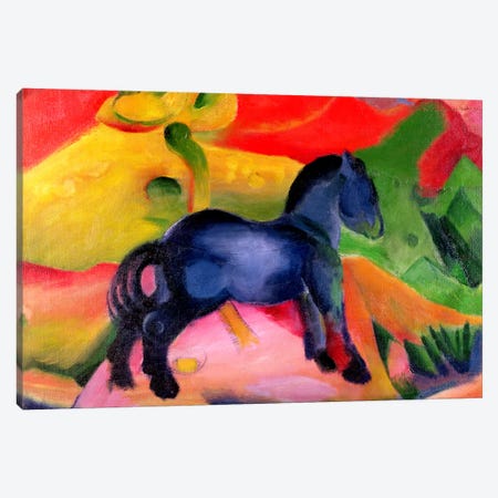 Little Blue Horse, 1912  Canvas Print #BMN1265} by Franz Marc Art Print
