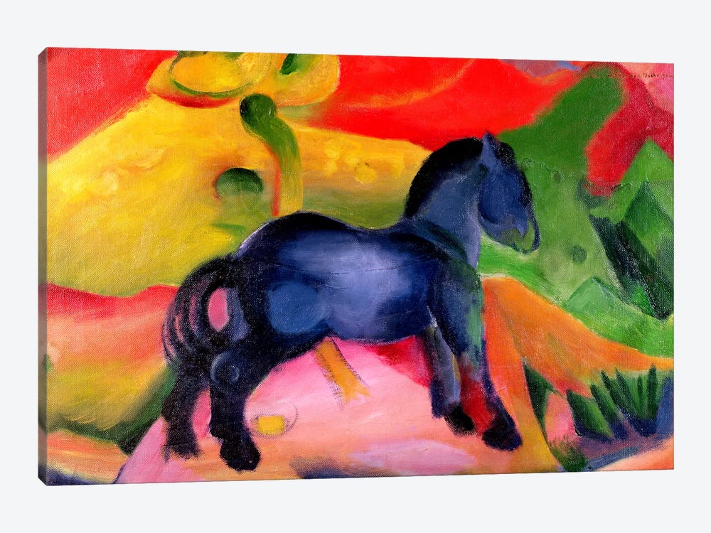Little Blue Horse, 1912  by Franz Marc 1-piece Canvas Print