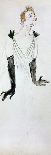 Henri de Toulouse-Lautrec: Yvette Guilbert, 1894 by Henri de Toulouse-Lautrec