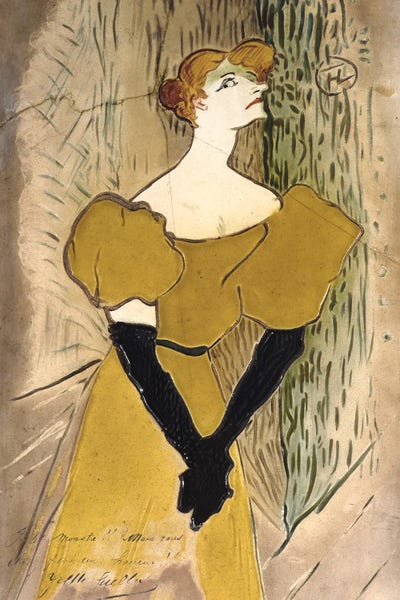 Henri de Toulouse-Lautrec: Yvette Guilbert, 1895 by Henri de Toulouse-Lautrec