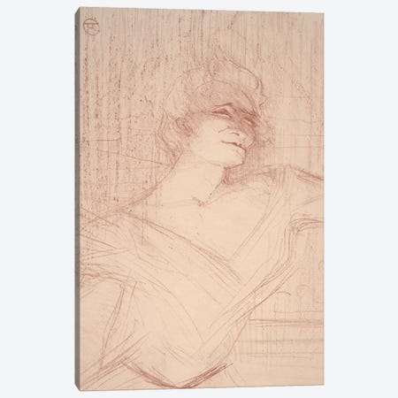 Yvette Guilbert, La Glu, 1898 Canvas Print #BMN12667} by Henri de Toulouse-Lautrec Canvas Print