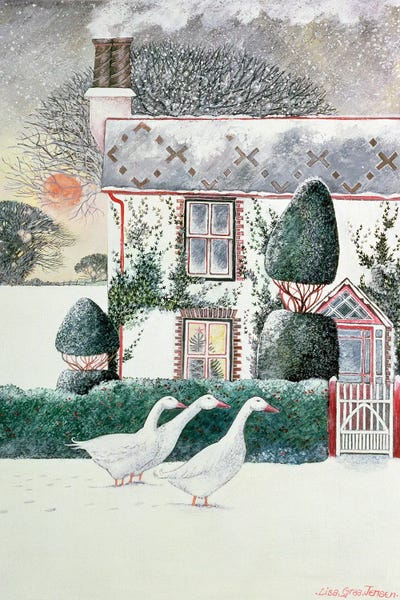 Scenes Of The Season: Christmas Cottage,1985, by Lisa Graa Jensen