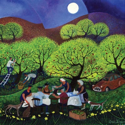 Cider Drinkers, 2011 by Lisa Graa Jensen metal wall art