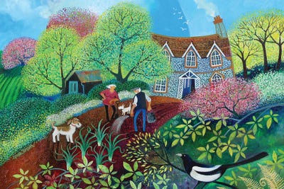 Country Folk, 2018, by Lisa Graa Jensen metal wall art