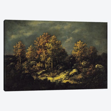 The Jean de Paris Heights in the Forest of Fontainebleau, 1867  Canvas Print #BMN1272} by Narcisse Virgile Diaz de la Pena Canvas Art Print