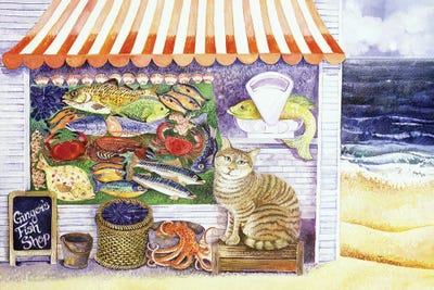Ginger'S Fish Shop, 2000 by Lisa Graa Jensen art print