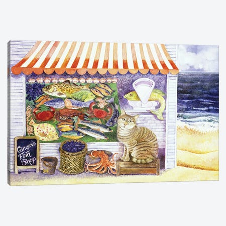 Ginger'S Fish Shop, 2000 Canvas Print #BMN12747} by Lisa Graa Jensen Canvas Art