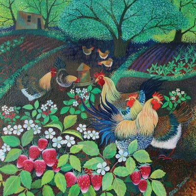 Hen Party, 2016, by Lisa Graa Jensen metal wall art