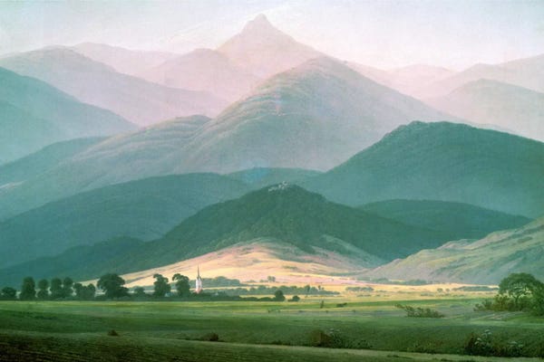 Romanticism: Landscape in the Riesengebirge, 1810-11  by Caspar David Friedrich