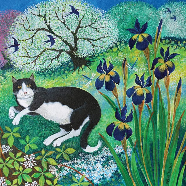 Tuxedo Cats: Kit's Garden,2017, by Lisa Graa Jensen
