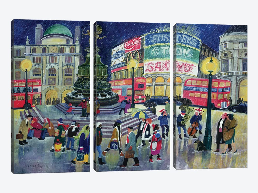 Piccadilly by Lisa Graa Jensen 3-piece Canvas Art
