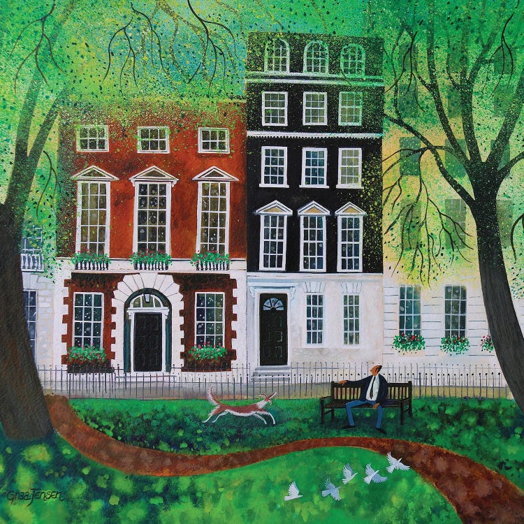 Relaxing In Berkley Square, 2016 by Lisa Graa Jensen wall art