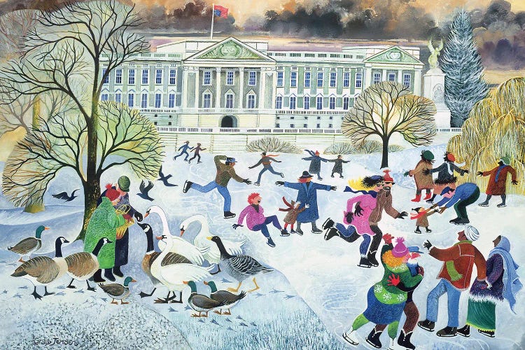 Skaters At St. James'S Park by Lisa Graa Jensen wall art