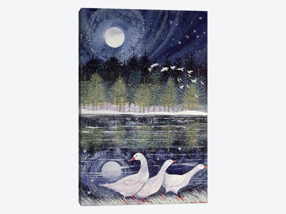 Snow Geese, 1995 by Lisa Graa Jensen 1-piece Canvas Wall Art