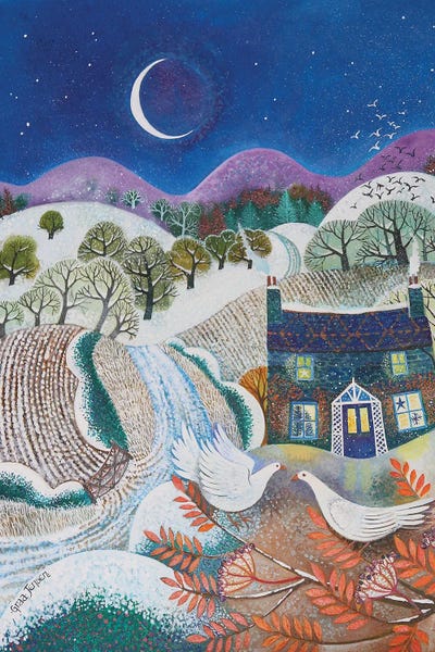 Snowbirds,2018, by Lisa Graa Jensen canvas print