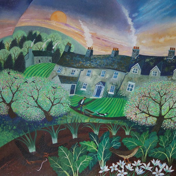 Gardening: Spring Greens, 2016, by Lisa Graa Jensen