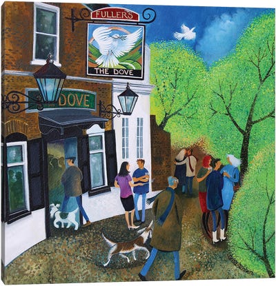 The Dove Pub Hammersmith 2015 Canvas Art Print - Lisa Graa Jensen