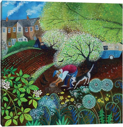 The Sower ,2021, Canvas Art Print - Gardening Art