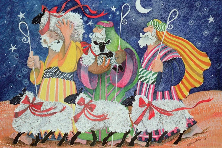 Three Shepherds by Lisa Graa Jensen wall art