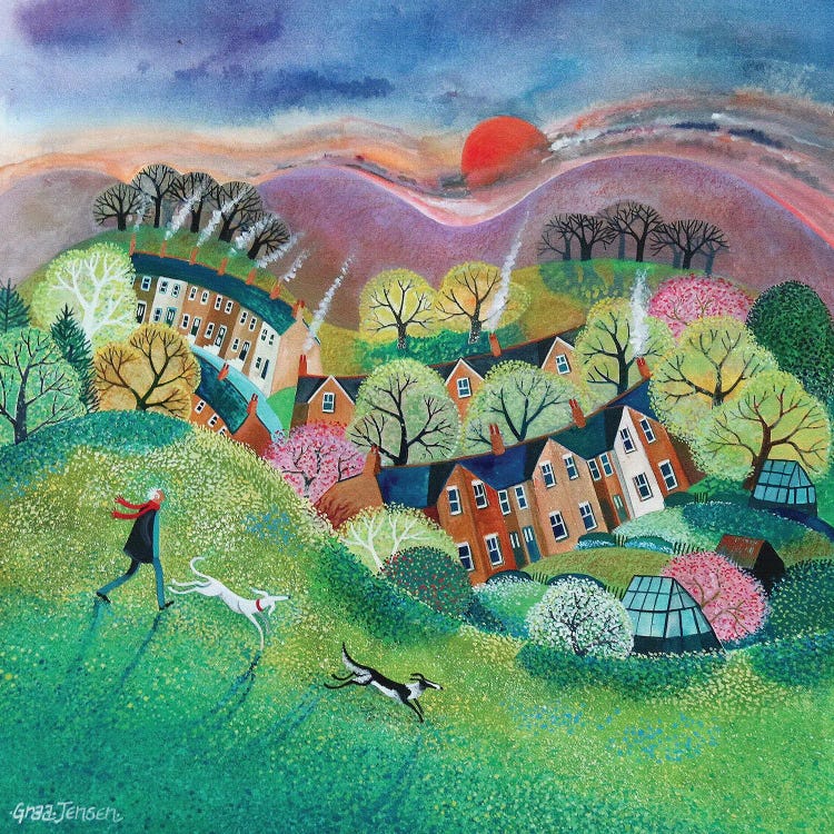 Up The Mount, 2019, by Lisa Graa Jensen wall art