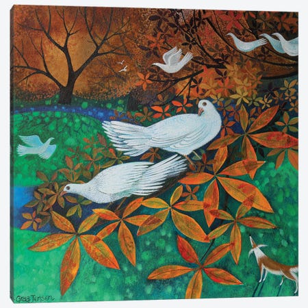 White Doves, 2016 Canvas Print #BMN12858} by Lisa Graa Jensen Canvas Art Print