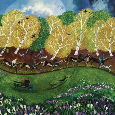Wimbledon Common, 2013 by Lisa Graa Jensen metal wall art