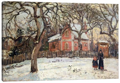 Chestnut Trees at Louveciennes, c.1871-2  Canvas Art Print - Village & Town Art