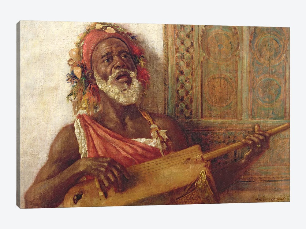 African Musician by Aloysius C. O'Kelly 1-piece Canvas Art Print
