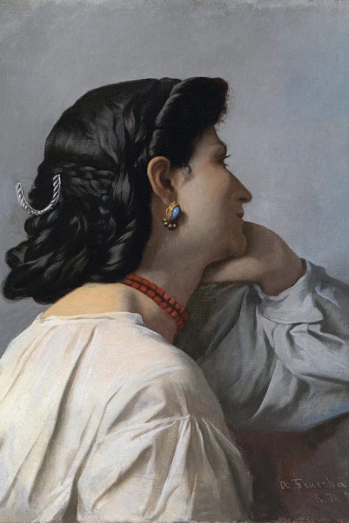 "Iphigenie" Head Of Woman, 1870