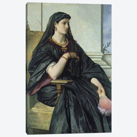 Bianca Capello, 1864/68 Canvas Print #BMN12874} by Anselm Feuerbach Canvas Art