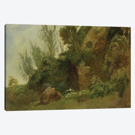 Landscape Study At Baths Of Caracalla Canvas Print #BMN12877} by Anselm Feuerbach Canvas Art