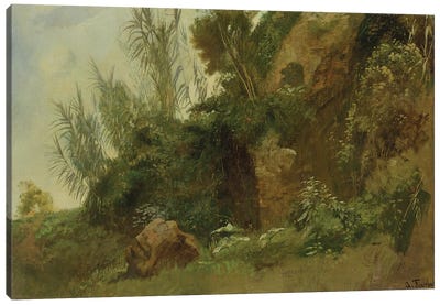 Landscape Study At Baths Of Caracalla Canvas Art Print