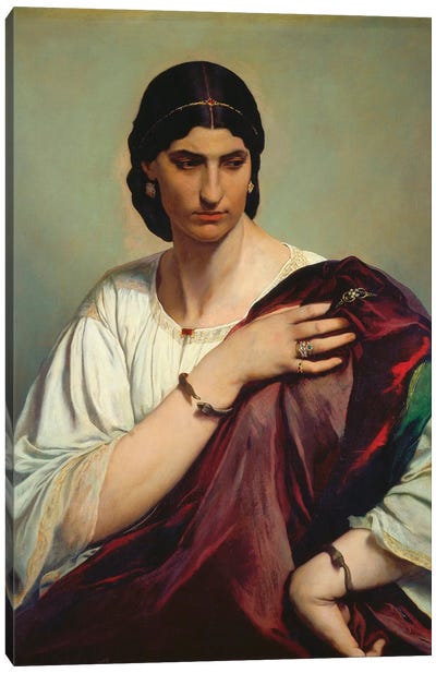 Portrait Of A Roman Woman) Canvas Art Print