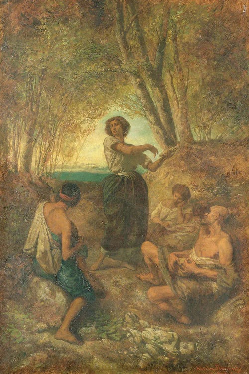 The Gypsy Dance, 1853 by Anselm Feuerbach wall art