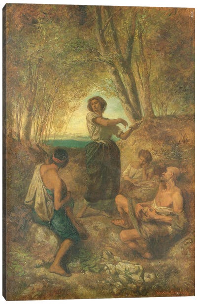 The Gypsy Dance, 1853 Canvas Art Print