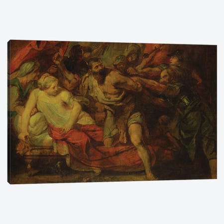 The Imprisonment Of Samson, After A Painting By Rubens, 1848 Canvas Print #BMN12883} by Anselm Feuerbach Canvas Artwork