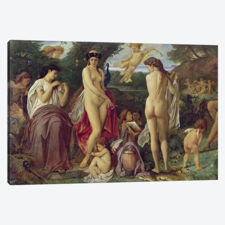 The Judgement Of Paris, 1870 Canvas Print #BMN12884} by Anselm Feuerbach Canvas Art Print