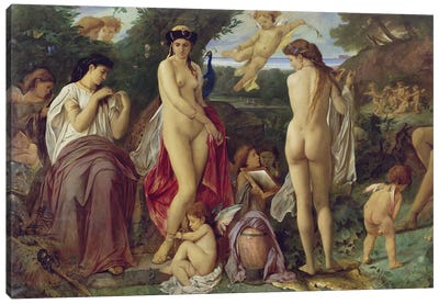 The Judgement Of Paris, 1870 Canvas Art Print