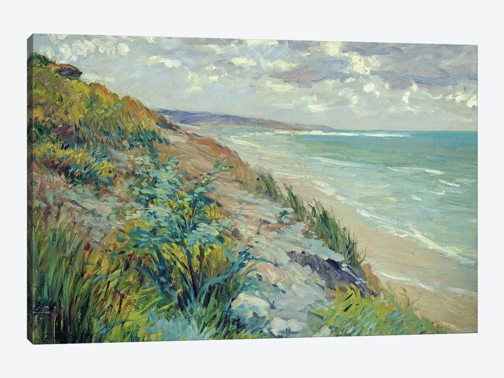 Cliffs by the sea at Trouville  by Gustave Caillebotte 1-piece Canvas Artwork